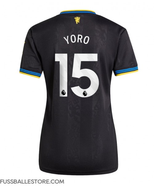 Günstige Manchester United Leny Yoro #15 3rd trikot Damen 2025-26 Kurzarm Günstige Manchester United Leny Yoro #15 3rd trikot Damen 2025-26 Kurzarm